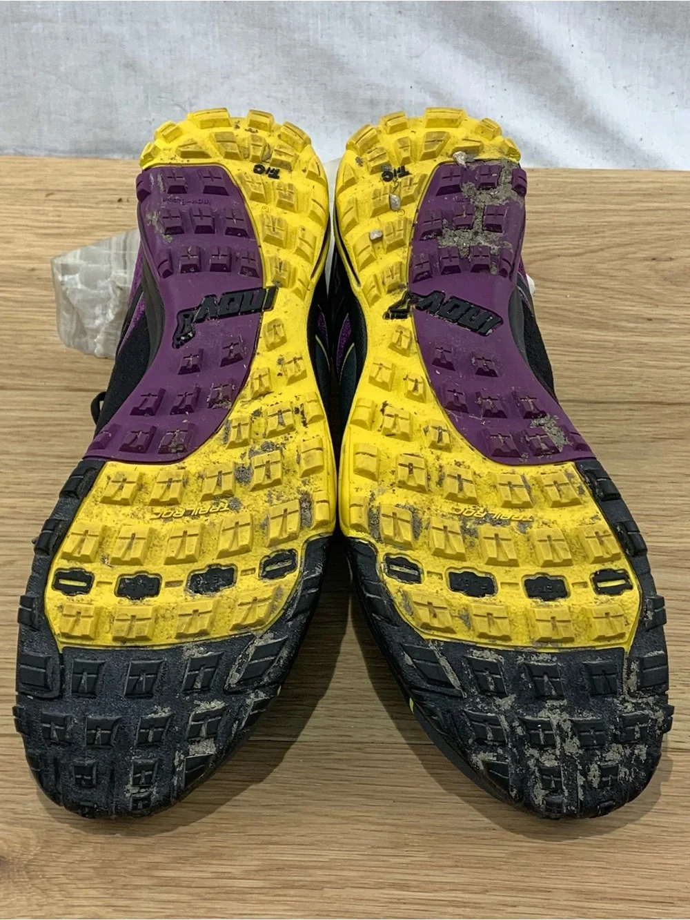 Inov-8 Trailroc 246 Womens Size 9 Purple Yellow Trail Running Shoes Excellent